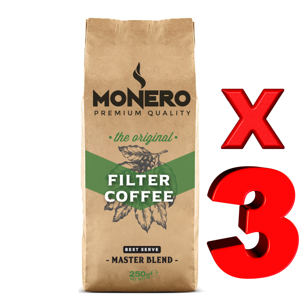  Monero Filtre Kahve Blend 250 Gr x 3 Ad