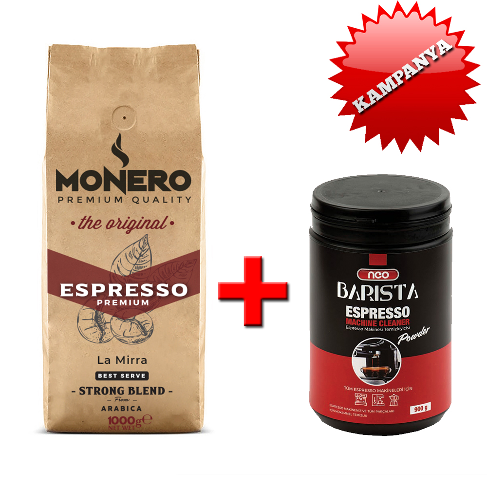 Monero Espresso Çekirdek Kahve Neo Barista Toz Temizleyici.
