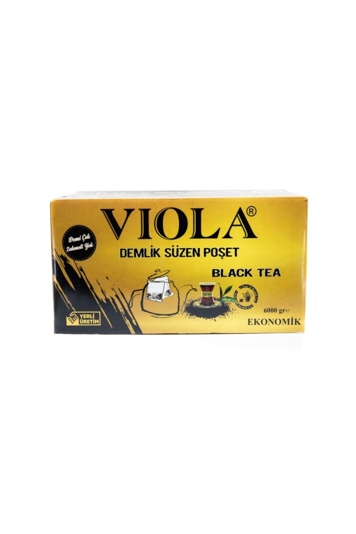 Viola Demlik Poþet Siyah Çay 200x30 gr 6 kg